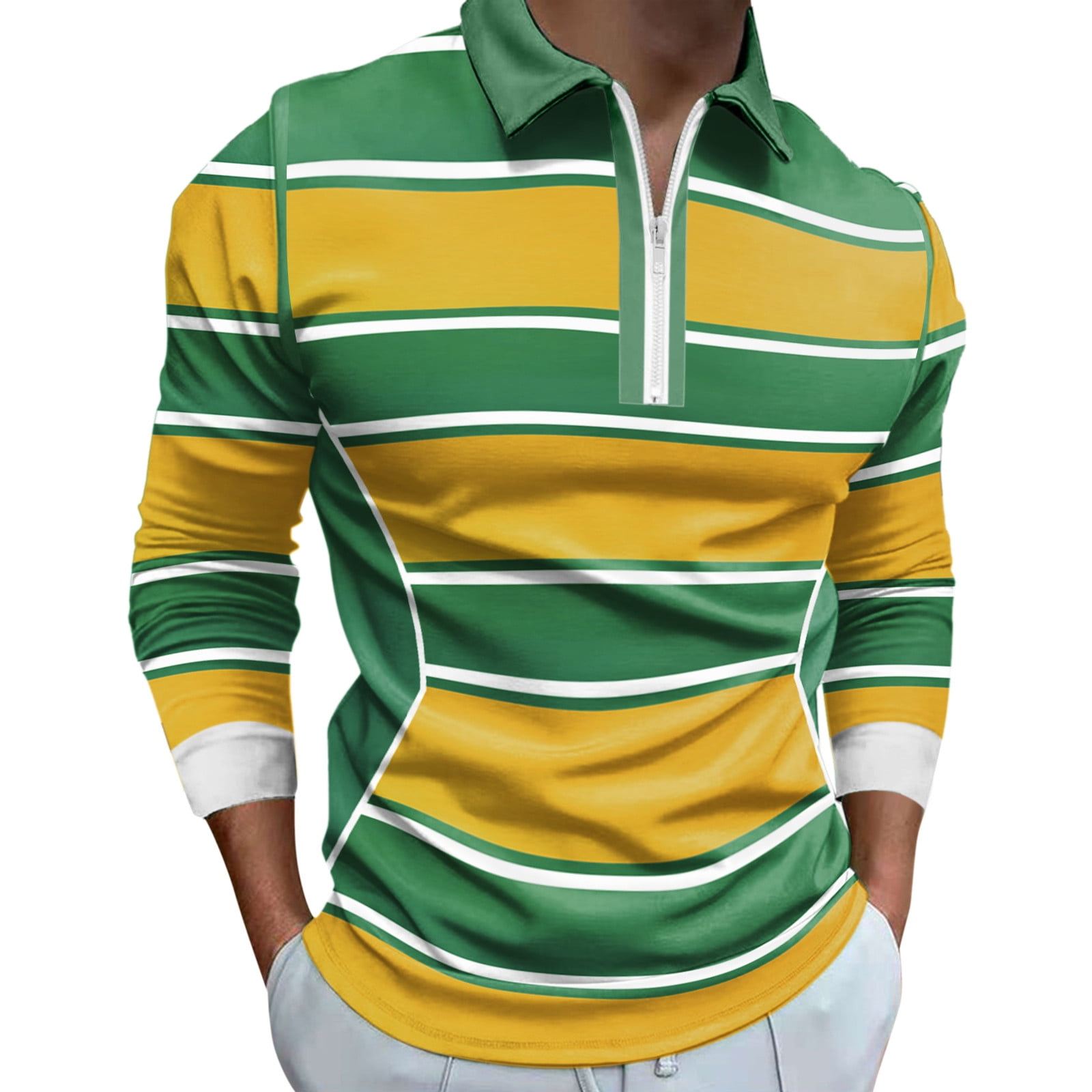 Gubotare Mens Polo Shirt Mens Polos Shirts Long Sleeve Men's Polo