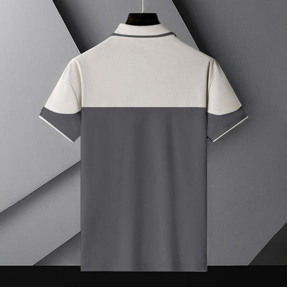 Gubotare Mens Polo Shirts Short Sleeve Big And Tall Mens Knitting Stretch Golf Polo Shirts Lightweight Tee Shirts (Blue,M)