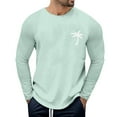 thumbnail image 1 of Gubotare Mens Shirts T Shirts Men's Long Sleeve Fishing Running Lightweight (Mint Green,M), 1 of 5