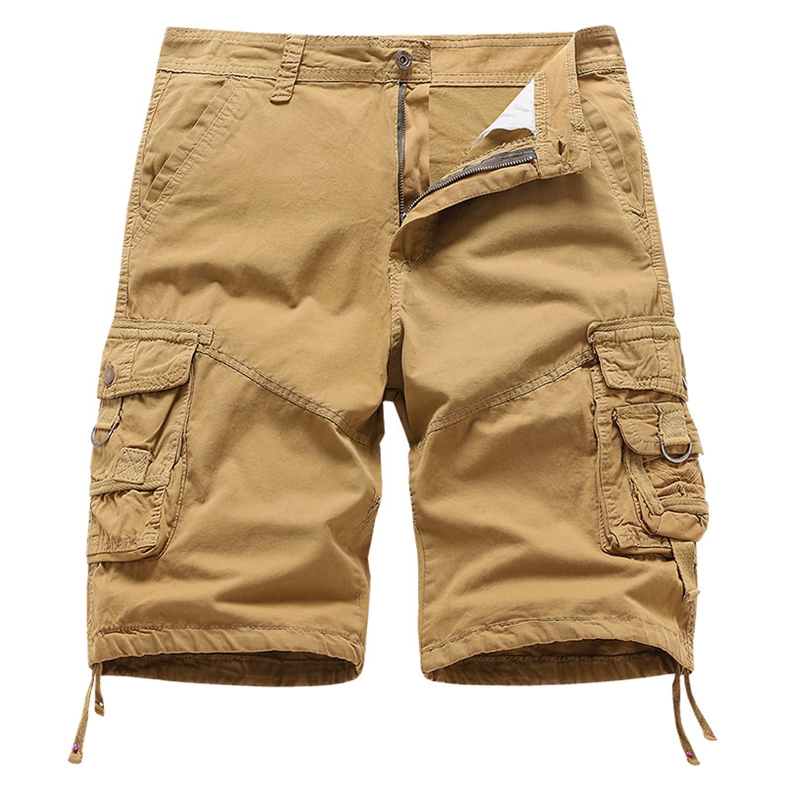 Cargo Adviicd Mens Short Shorts Men's Capri Long Twill Cargo