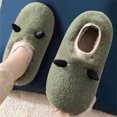 thumbnail image 1 of Gubotare Mens Slippers Men's Comfort Memory Foam Slippers Plush Lined House Shoes Indoor, Outdoor Anti-Skid Rubber Sole,Army Green 6, 1 of 4