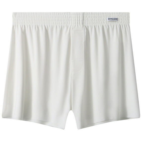 Gubotare Mens Trunk Big and Tall Men's Cotton Stretch Underwear Support Briefs Wide Waistband (White,3XL)