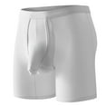 thumbnail image 1 of Gubotare Mens Underwear Big and Tall Men's Flex Micro Performance Boxer Briefs (White,XXL), 1 of 2