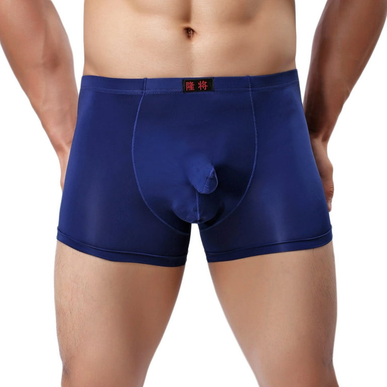Gubotare Mens Underwear Boxer Briefs Men's Cheeky Underwear Mens Bikini  Panties Branzilian Back Briefs,Dark Blue S 