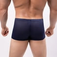 thumbnail image 1 of Gubotare Mens Underwear Briefs Men's Mesh Breathable Boxer Briefs Cool Breeze Men's Underwear Open Fly,Navy M, 1 of 5