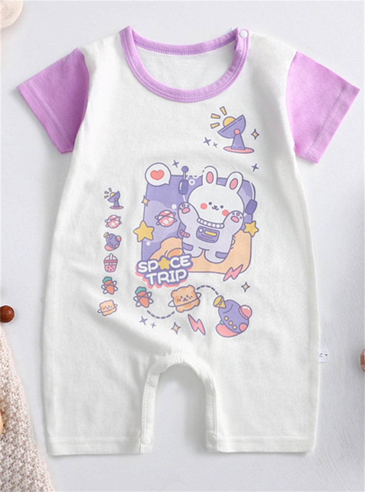 Gubotare New Born Clothes Baby Boy Outfit Baby Boys Bodysuit Print ...