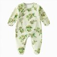 thumbnail image 1 of Gubotare New Born Clothes Baby Girl Newborn Baby Girl Sweater Romper Pants Knit Jumpsuit One Piece Romper Fall Winter Clothes 0 3 6 9 12 18 Months (Green,1-3 Months), 1 of 6