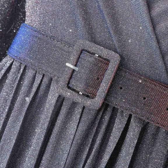 Gubotare New Years Eve Dresses For Women Women's Long Sleeve Elastic Bust Crew Neck Print Casual Flowy Summer Fall Midi Dresses,Purple S