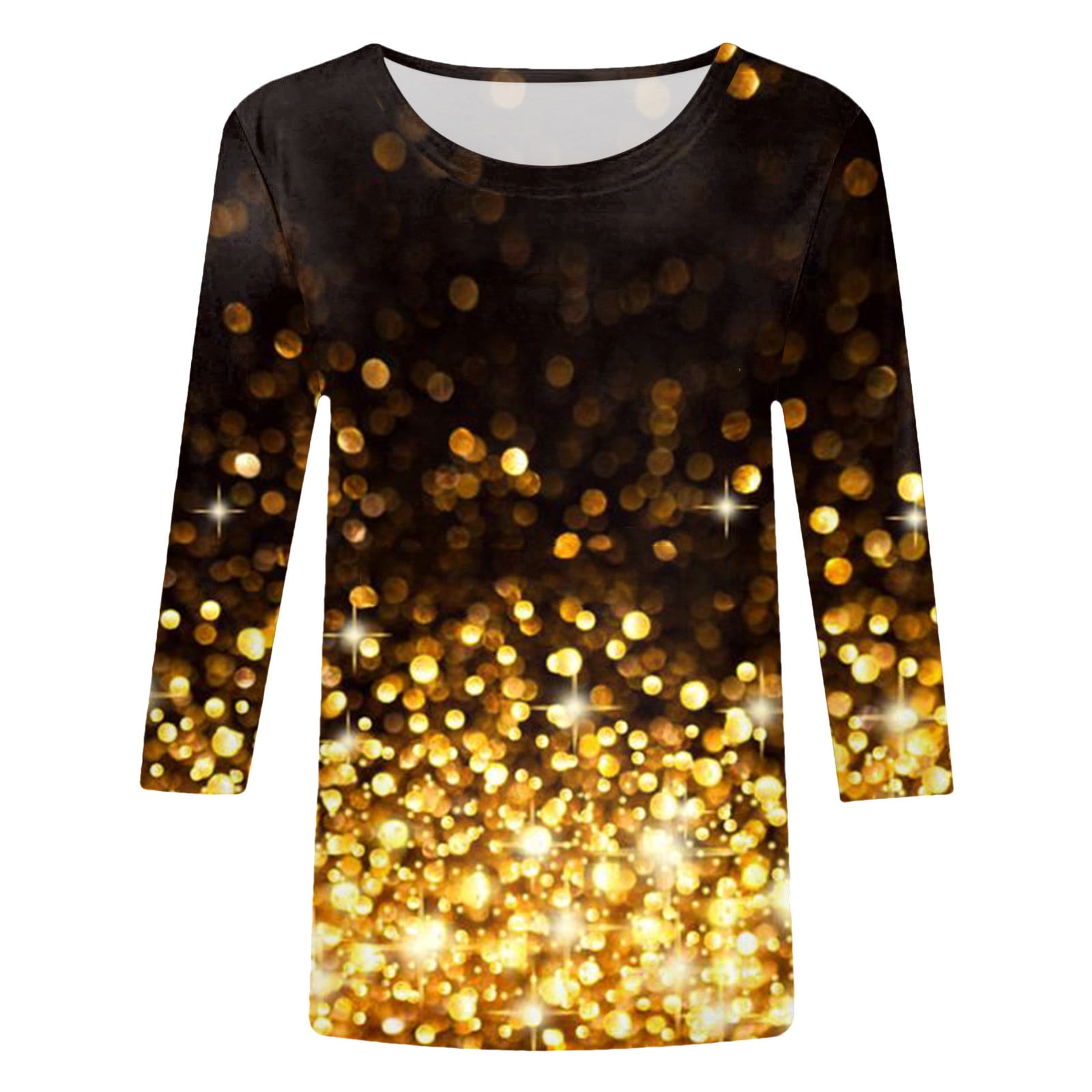 New Year Eve Shirt Womens Celebrate 2023 Glitter Tops Countdown Graphic Tee  Fireworks T-Shirt Short Sleeve Fit Blouse Black at  Women's Clothing  store