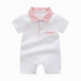 thumbnail image 1 of Gubotare Newborn Baby Boy Clothes Romper for Baby Funny Infant Girl Boy Bodysuits Newborn Clothes 0 3 6 9 12 18 24 Months (White,0-3 Months), 1 of 3