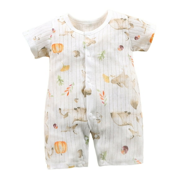 Gubotare Baby Boy Clothes Summer Clothes Baby-boys Short Sleeve Bodysuits Baby and Toddler T-Shirt Set Size 18-24 Months (Khaki,18-24 Months)