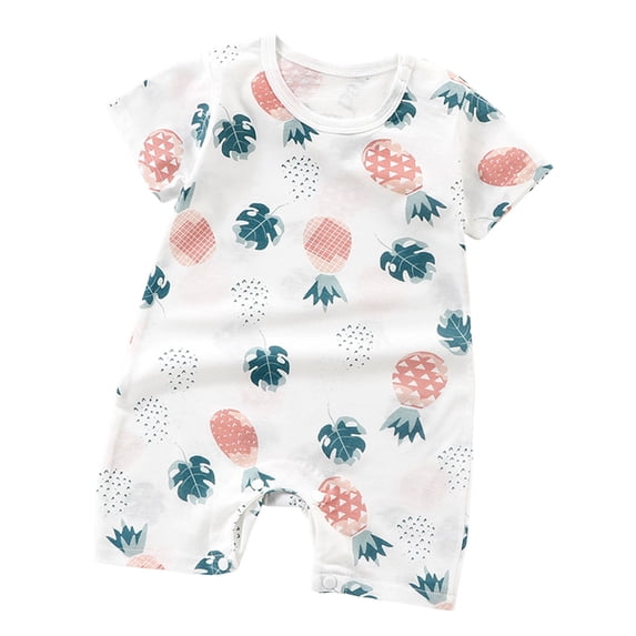Gubotare Baby Clothes Unisex Unisex-Baby Rompers, Short Sleeve Romper for Boys & Girls Size 6-12 Months (Light Pink,6-12 Months)