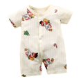 thumbnail image 1 of Gubotare Boy Clothes Unisex Baby Romper Bodysuit One-Piece Baby Clothes Size 6-12 Months (Red,6-12 Months), 1 of 4