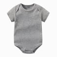 thumbnail image 1 of Gubotare Newborn Girl Clothes Bodysuit Baby Girls Bodysuit Baby Clothes Baby Gifts - Baby Bodysuit 0 3 6 9 12 18 24 Months (Grey,6-9 Months), 1 of 4