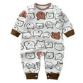 thumbnail image 1 of Gubotare Romper Boy Baby Boy Clothes Unisex Funny Baby Girl Baby Bodysuit Size 6-12 Months (Coffee,6-12 Months), 1 of 4