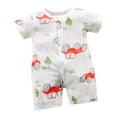 thumbnail image 1 of Gubotare Romper Boy Short Sleeve Round Crew Neck Bodysuits for All Ages Size 18-24 Months (Hot Pink,18-24 Months), 1 of 4