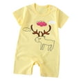 thumbnail image 1 of Gubotare Romper Unisex Baby Funny Bodysuits Rompers Outfits Size 18-24 Months (Yellow,18-24 Months), 1 of 4