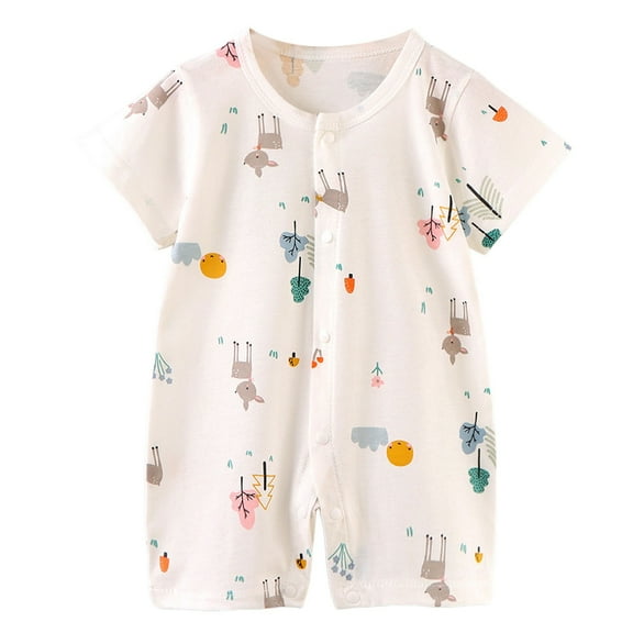 Gubotare Romper for Boys Baby-boys Short Sleeve Bodysuits Baby and Toddler T-Shirt Set Size 6-12 Months (Yellow,6-12 Months)