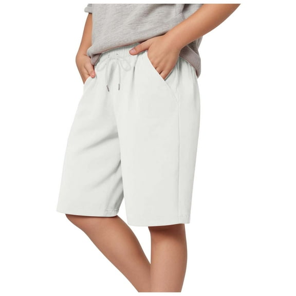 Gubotare Shorts Boy's Graphic Shorts High Waisted Bobo Shorts Casual Summer Shorts with Pocket Size 4T 5T (White,4-5 Years)