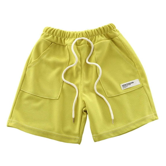 Gubotare Shorts Boys Boys Performance Golf Stretch Straight Fit Shorts Elastic Waist Shorts (Green,Size 6-12 Months)