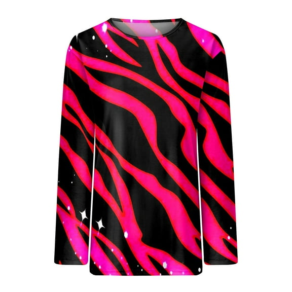 Gubotare Oversized T Shirts For Women Short,Long Sleeve T Shirts for Women Casual V Neck Tops Basic Ribbed Slim Fit Blouse,Red M