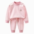 thumbnail image 1 of Gubotare Pajamas Baby Girl Toddler Girls Long Sleeve Pajamas Sets Pjs Cotton Infant Kids 18 24 Months (Pink,18-24 Months), 1 of 6