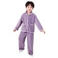 thumbnail image 1 of Gubotare Pajamas Boys Boys' Cozy Pajama Set – Long Sleeve Top & Pants for Home & Sleep Size 11-12 Years (Purple,11-12 Years), 1 of 9