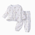 thumbnail image 1 of Gubotare Pajamas for Girls Trendy Girls Pajama Set Long Sleeve Shirts & Sleep Pants Kids Sleepwear Soft & Cozy Pajamas for Girls 4T 5T (White,4-5 Years), 1 of 4