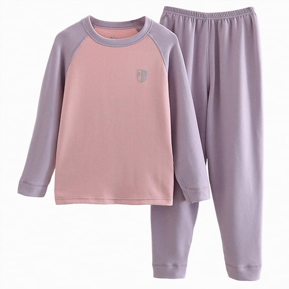 Gubotare Pajamas for Kids Cute Little & Big Girls Pajamas - Comfy Long Sleeves 2PCS PJS Size 9-10 (Pink,9-10 Years)