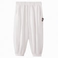 thumbnail image 1 of Gubotare Pants for Boys Slim Toddler Baby Boy Fall Pants Active Jogger Casual Athletic Trousers Solid Color Pocket Elastic Waist Harem Bottoms 5T 6T (White,5-6 Years), 1 of 5