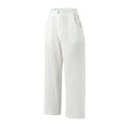thumbnail image 1 of Gubotare Pants for Women Trendy Women’s Golf Pants Quick Dry Hiking Pants Lightweight Work Ankle Dress Pants for Women Business Casual Travel (White,XXL), 1 of 5