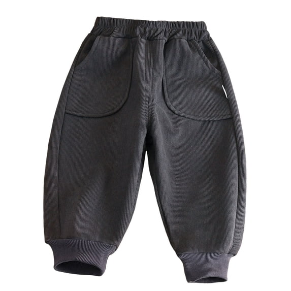 Gubotare Pants for Boys Boys Casual Pants Soft Trousers Toddler Boys Sweatpants Size 4T 5T (Black,4-5 Years)