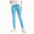 thumbnail image 1 of Gubotare Pants for Girls Kids Girls Flare Leggings High Waist Bell Bottoms for Kids Yoga Dance Pants with Pockets Size 7-8 (Blue,7-8 Years), 1 of 8