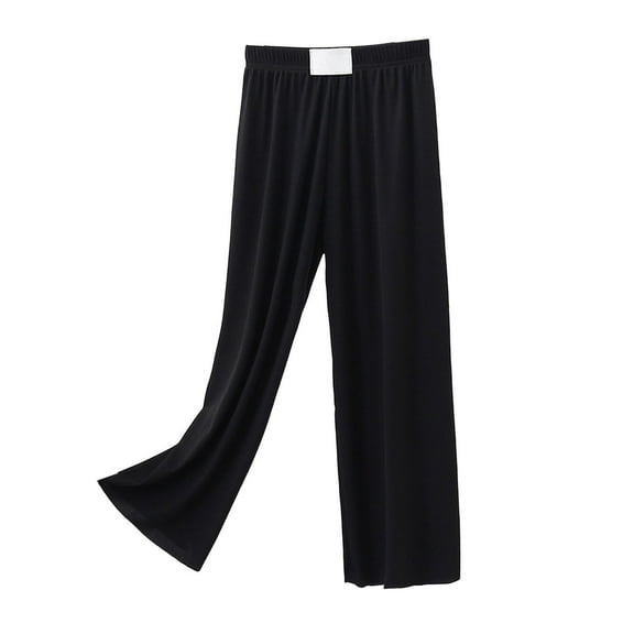 Gubotare Pants for Kids Girls Ultra Stretch Breathable Casual Pant Child Boys Quick Dry Elastic Waist Trousers (Black,Size 4-5 Years)