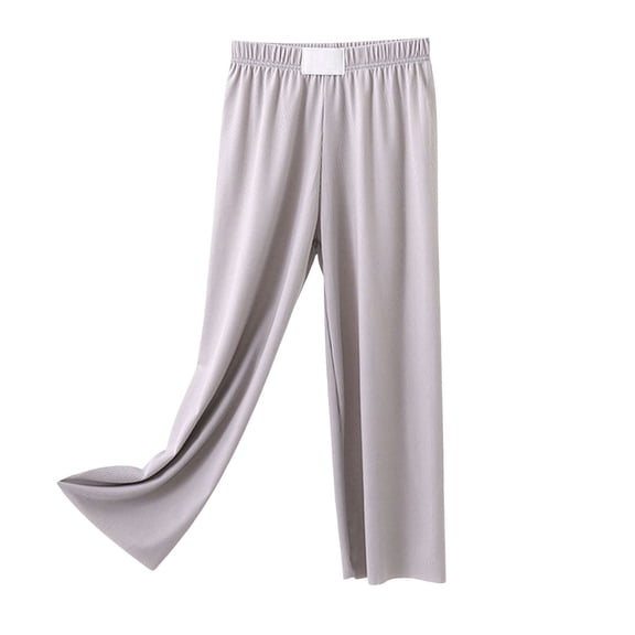 Gubotare Pants for Kids Girls Ultra Stretch Breathable Casual Pant Child Boys Quick Dry Elastic Waist Trousers (Light Gray,Size 8-9 Years)