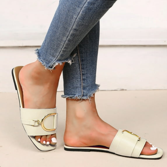 Gubotare Platform Slippers Women's Casual Strappy Sandal,WH2 6.5