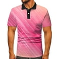 thumbnail image 1 of Gubotare Polo Shirt Men's Short Sleeve Shirt Cargo Tactical Military Pullover Outdoor T-Shirt Army Combat Polo Shirts,Pink XL, 1 of 4