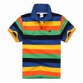 thumbnail image 1 of Gubotare Polo Shirt for Boys Kids Boys Short Sleeve Pique Polo Shirts Kids Color Block School Uniform Shirt Size 14-15 (X,14-15 Years), 1 of 4