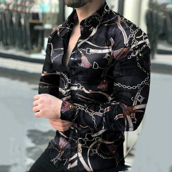 Gubotare Polo Shirts For Men Mens Linen Button Down Shirts Long Sleeves Summer Beach Casual Regular Fit Shirt Tops,Purple XXL