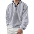 thumbnail image 1 of Gubotare Polo Shirts for Men Big and Tall Men's Polo Shirts Long Sleeve Men's Polo Shirts Golf Polo Shirts Basic Designed (GY1,M), 1 of 5