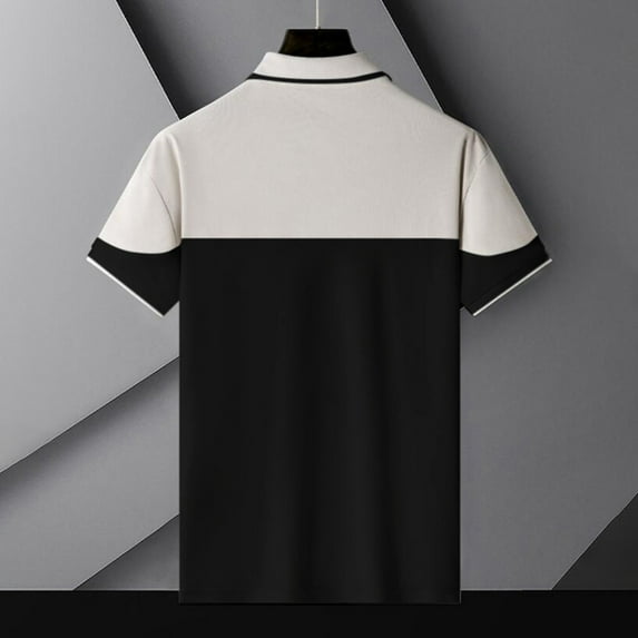 Gubotare Polo T Shirts for Men Slim Fit Mens Polo Shirt Short Sleeve Sports Golf Tennis T Shirt (Black,XXL)