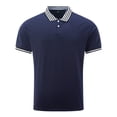 thumbnail image 1 of Gubotare Polos for Men Slim Fit Mens Knit Polo Shirts Short Sleeve Vintage Sweater Polo Summer Casual Shirts Golf Pullover (Navy,3XL), 1 of 4