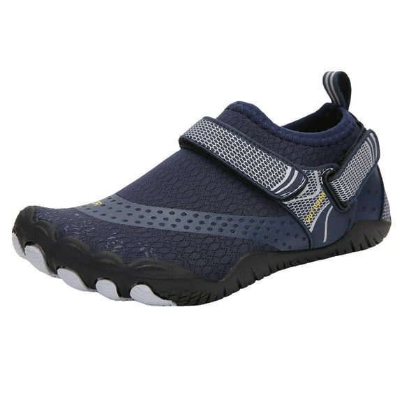 Gubotare Pool Shoes for Kids Boys Girls Swim Water Shoes, Toddler Kids Water Shoes Non-Slip Quick Dry Beach Shoes,Barefoot Sports Shoes Aqua Socks for Outdoor Sports (Dark Blue,Toddler 10)
