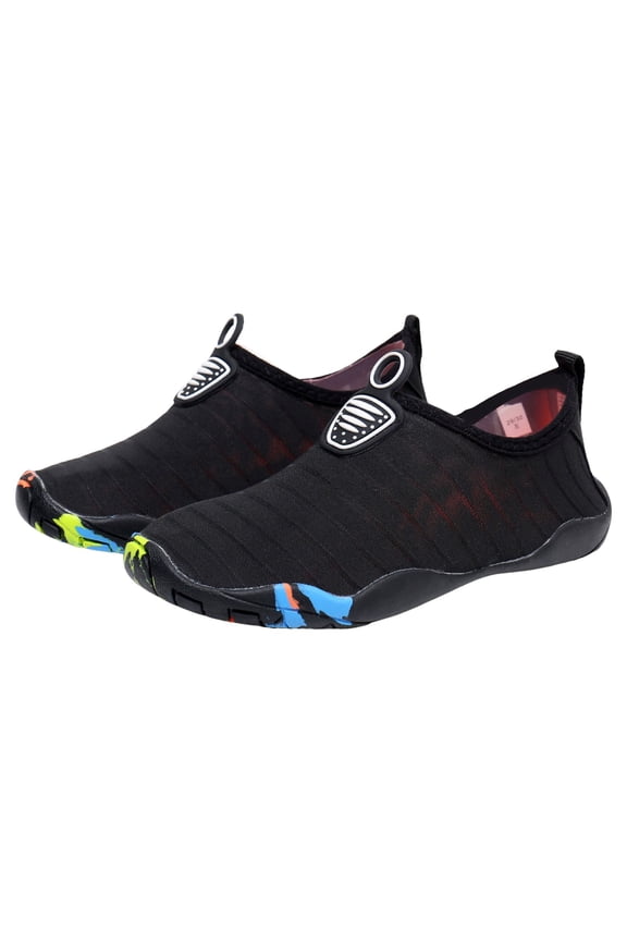 Pool Shoes for Kids Kids Water Shoes Girls Boys Quick Dry Aqua Socks for Beach Swim Outdoor Sports (Black,Toddler 10)