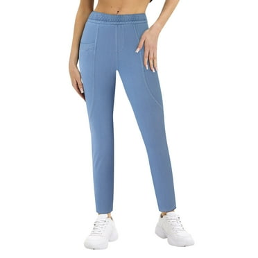 Gubotare Pull On Jeans for Women Women's High Waisted-Rise Colored Stretch Loose Boyfriends Jeans Denim Pants (BU1,L)