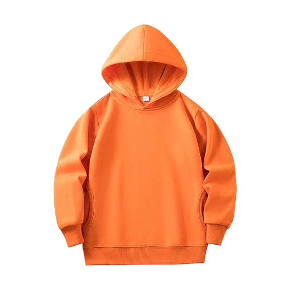 Gubotare Pullover Hoodies for Girls Pullover Hoodie Toddler to Little Kid Size 3T 4T (Orange,3-4 Years)