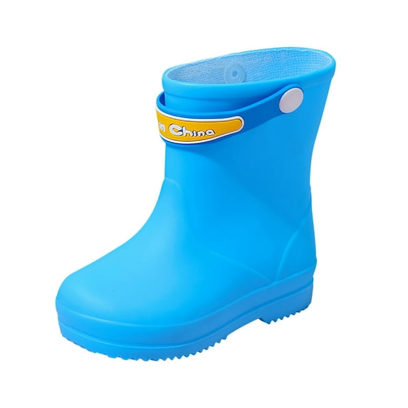 Gubotare Rain Boots Kids Girls Toddler Rain Boots for Boys & Girls, Waterproof, Lightweight, Flexible Rubber Wellies with Traction for Kids (Blue,Toddler 9)