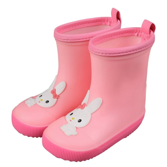 Gubotare Rain Boots Toddler Girl Ankles Waterproof Low Cut Rain Boots Outdoor Rubber Boot for Kids (B,Toddler 7.5)