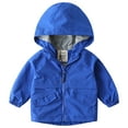 thumbnail image 1 of Gubotare Rain Coats for Girls Toddler Rain Jacket Waterproof Hooded Lightweight Toddler Boys Kids Rain Coat Baby Jacket Outwear Size 2T 3T (Blue,2-3 Years), 1 of 4