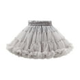 thumbnail image 1 of Gubotare Rainbow Tutu for Girls Tutu Skirt Girls Elastic Ballet Dance Skirts Layers Tulle Tutu for Toddler Kid Children,Grey 3-4 Years, 1 of 2